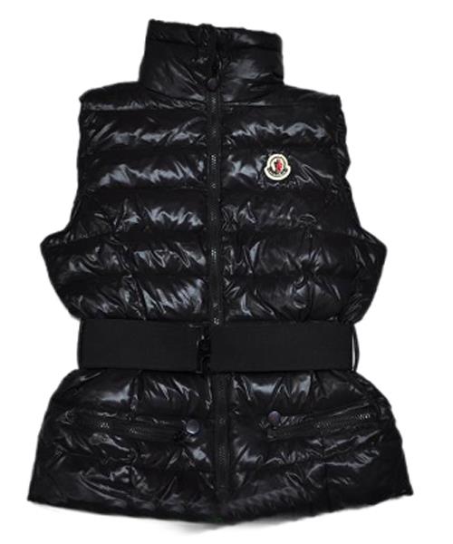 moncler branson kvinner down vest belt dekorative svart Virkelig Billig neu16