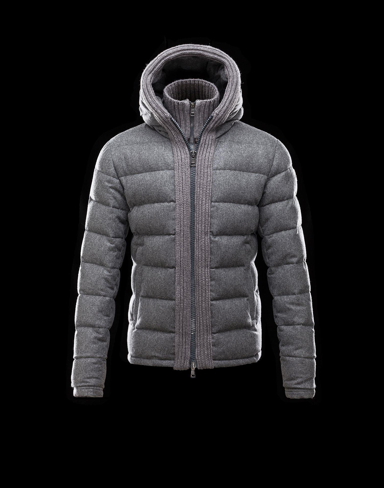 moncler canut design mens down jacket army gre På Salg For Engros ecq37