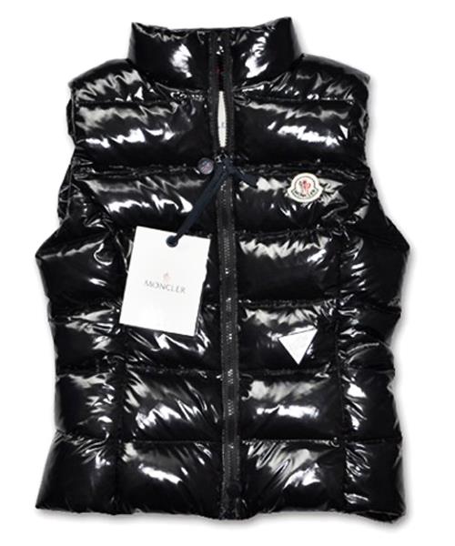 moncler chany down vest kvinner zip short black Stilen Populær qvlgh