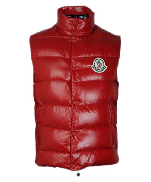 moncler clairy fashion kvinner ermer vest down red 2017 Moteklær Vinge m5vju