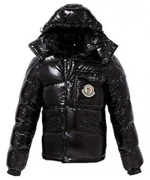 moncler classic menn dunjakker glatt skinnende stoff svart Opprinnelige Prisen lzd5w