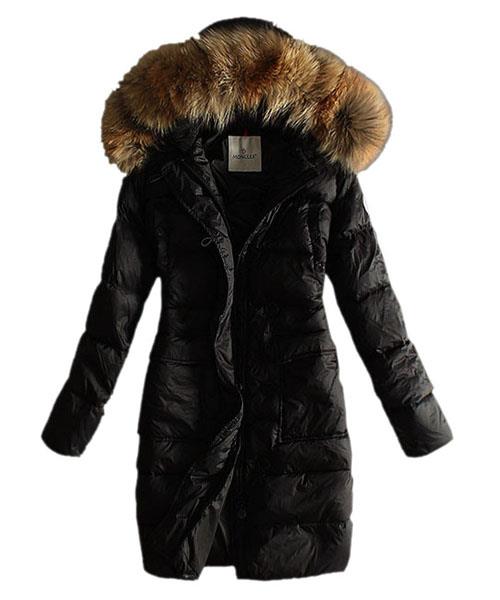 moncler coats kvinner med belte pure black long Fashion Pris hf32g