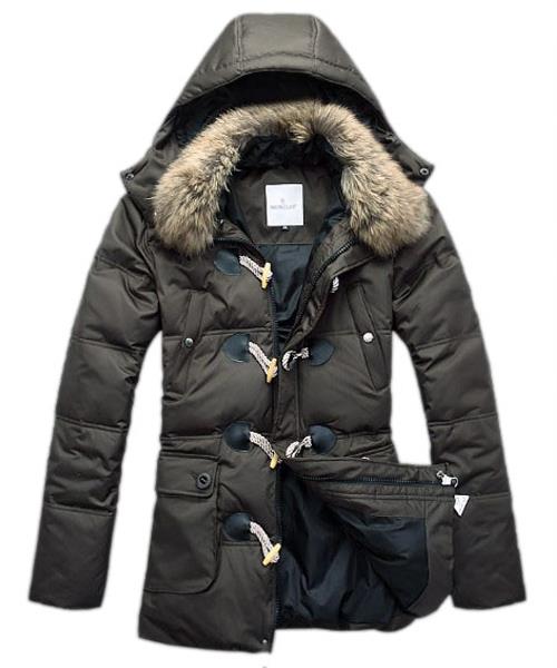 moncler down coat menn elegance army green Hot Salg aqt80