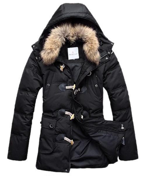 moncler down coat menn elegance sort Offizielle mob6o