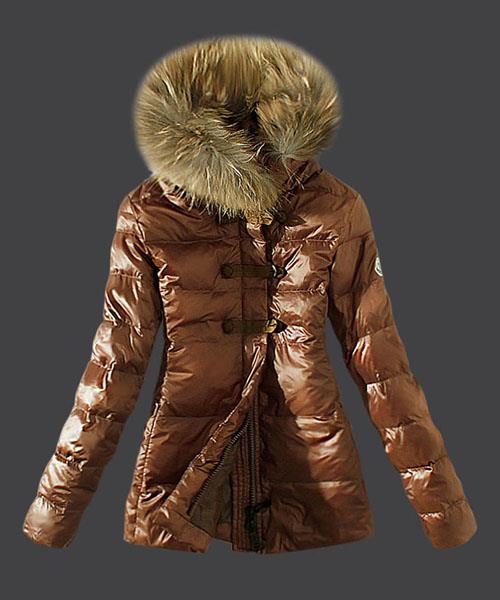 moncler down kvinner jakke fur collar c Virkelig Rimelig 77z03