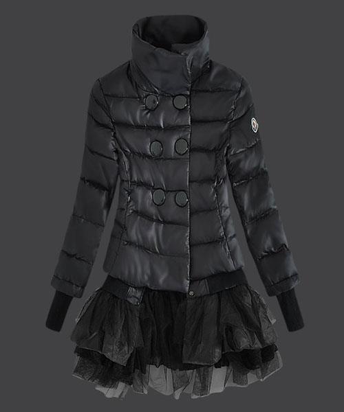 moncler dunjakker kvinner lace svart For Salg Ekte, Ny 93p5b