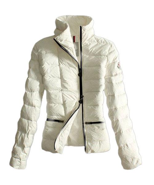 moncler dunjakker kvinner svart zip pure color hvit Ny Online 8etj6