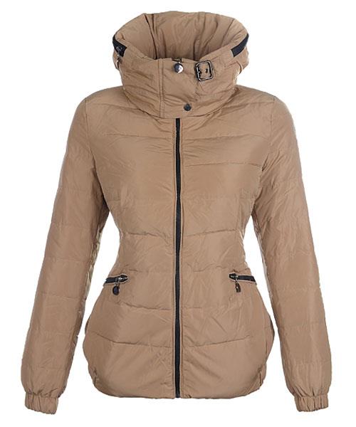 moncler epine jackets for womens vindtett collar zip khaki Hipster Klær g0490