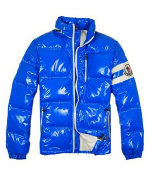 moncler eric fashion menn dunjakker kort blå Lav Pris jjyi8