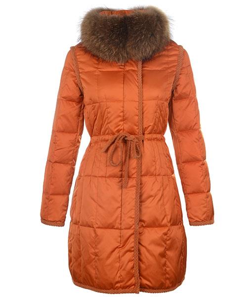 moncler for kvinner frakk euramerican stil lang orange Salg Salg dc4md