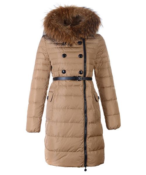 moncler herisson fashion coat womens long khaki Online-Shop gwqsx