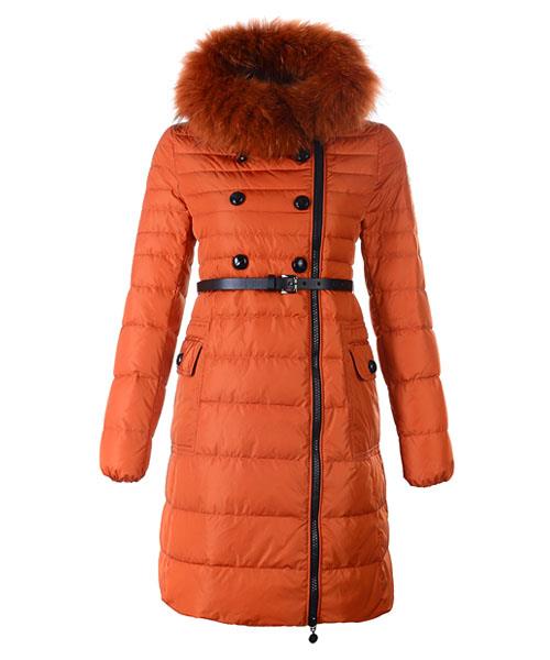 moncler herisson fashion coat womens long orange I Toronto zci2l