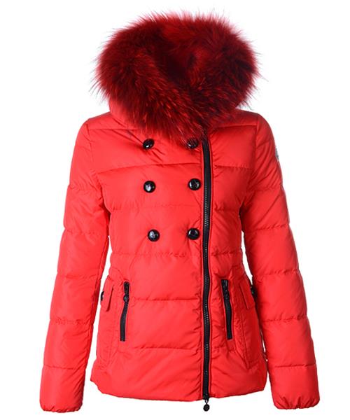 moncler herisson fashion womens jacket kort rød Fasjonable Klær sktsl