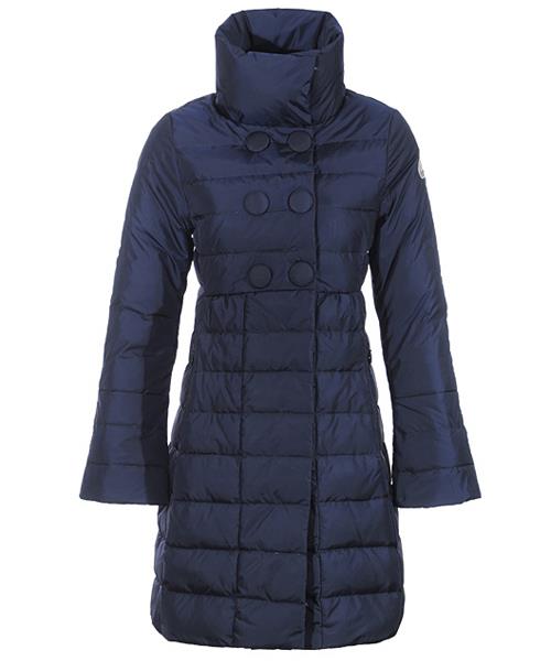 moncler johanna coats down kvinner blå stand collar Bestselger rr2zf