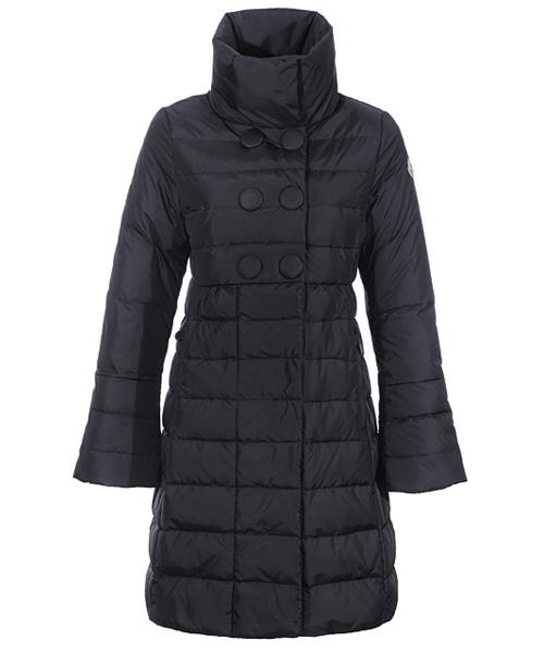 moncler johanna coats down kvinner svart stand collar Salg Fantastisk yciwt