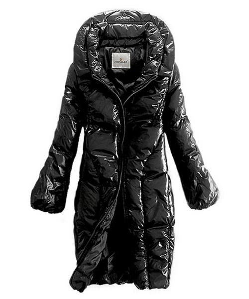 moncler kvinner coats zip stil long black Klassisk Salg h4bll