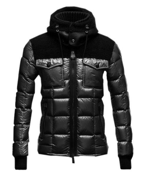 moncler lazare down jacket fashion menn kort svart Engros Counter Ekte nip05