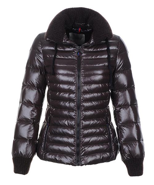 moncler lierre top quality kvinner jakker genser collar brown Engros Hot Salg 8oqj5