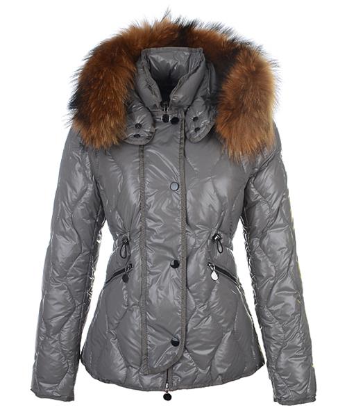 moncler lontre mote for kvinner down jacket gray Salg Virksomhet 9iaq6