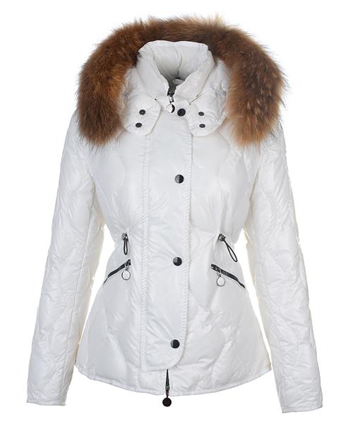 moncler lontre mote for kvinner down jacket hvit Spesialtilbud i3vh2