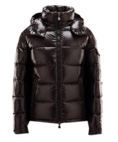 moncler maya winter mens down jacket fabric smooth brown Nettbutikker fm2ei