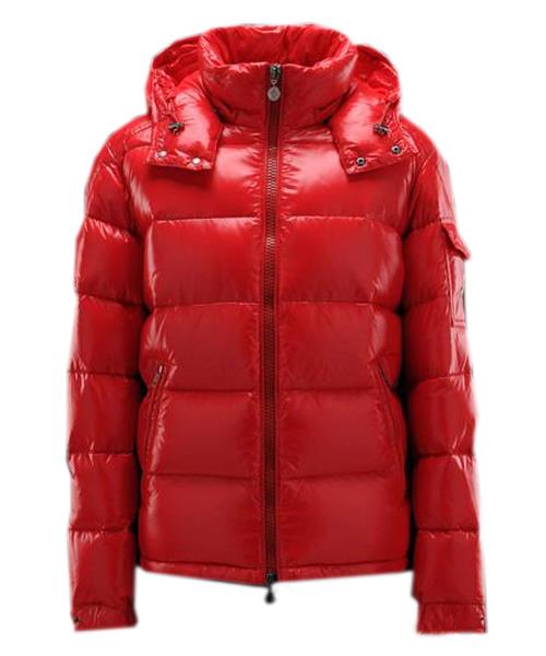 moncler maya winter mens down jacket fabric smooth red Bestselger 0gmdl