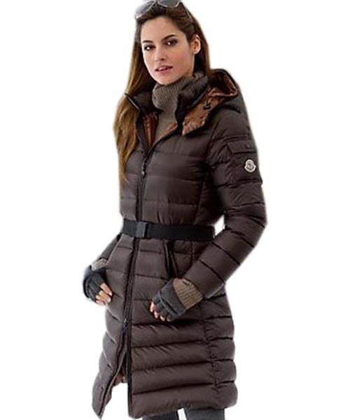 moncler mokacine classic womens down coats zip belt stil brown Sport Roman 54sn2