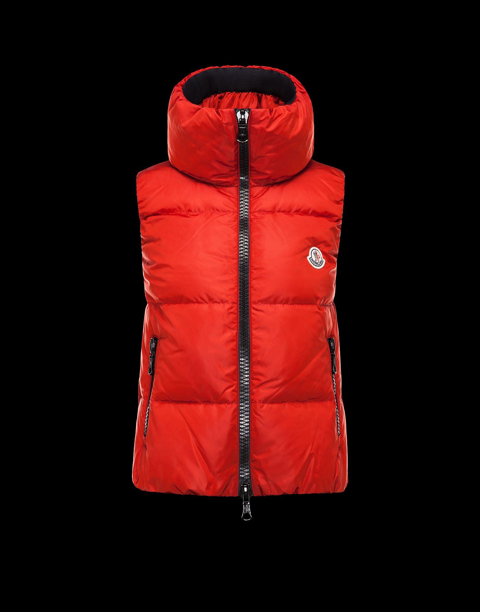 moncler pety top quality womens down vester red 2017 Moteklær Vinge r0qg7