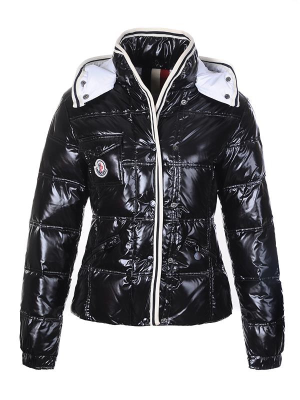 moncler quincy down jacket for women button black short Vakker Pris 1wvo3