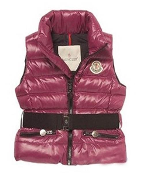 moncler rabatt down ermer vest kvinner zip wine red Vakker Pris xaqab