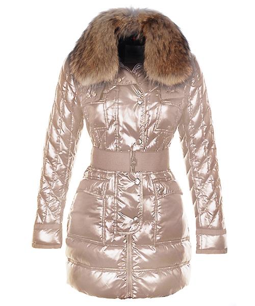 moncler safran womens glatt skinnende stoff beige Høy Quaity nm2lv