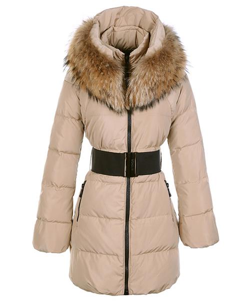 moncler sauvage kvinner ned frakk fur collar long khaki Fantastisk r4n7o