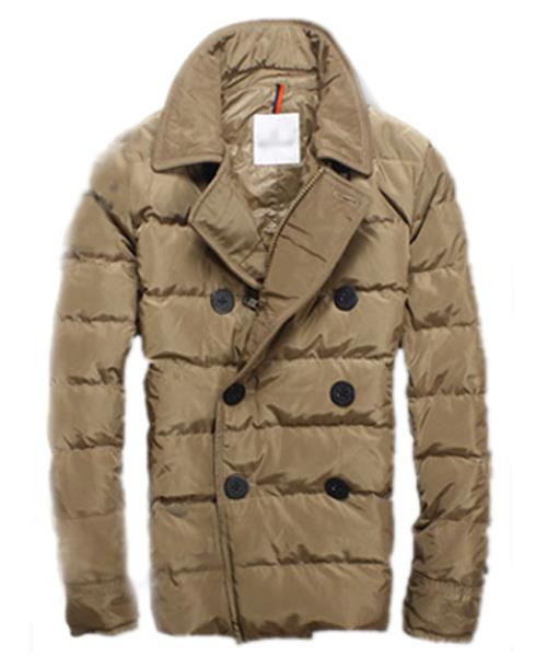 moncler top quality down jacket kjekke menn button brown Undertøy Salg syry3