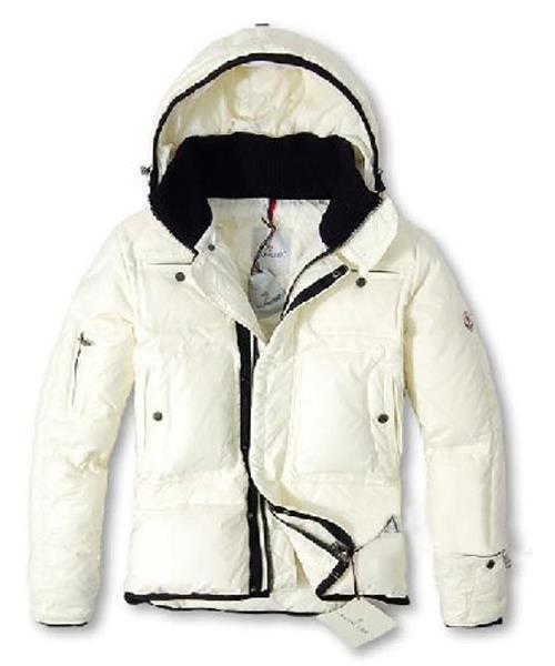 moncler top quality dunjakker menn med hette zip hvit Lavpris Rimelig iy2au