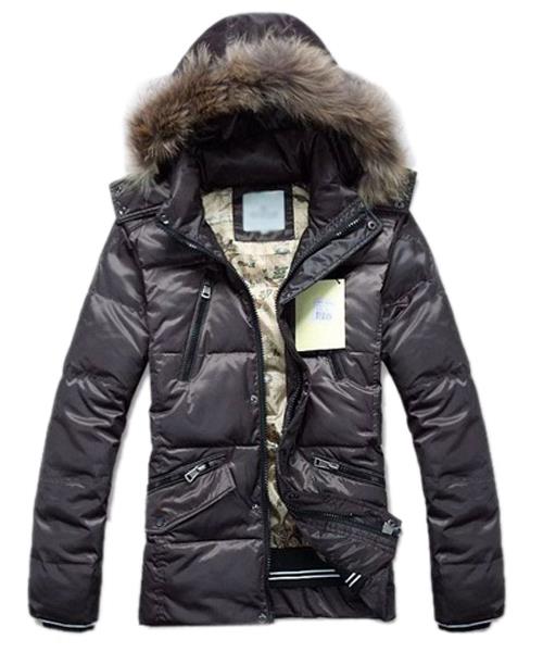 moncler top quality ned jakker for menn multi zip stil kaffe Klesbutikk Linjer 1c64j