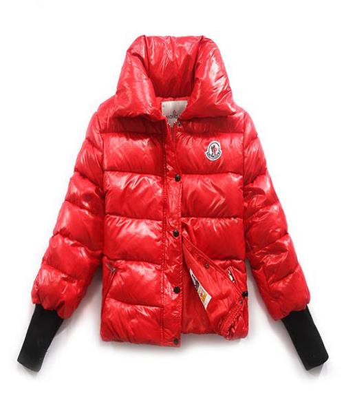 moncler tulsa dunjakker kvinners rib langermet collar red For Prisen Lav ltsf7