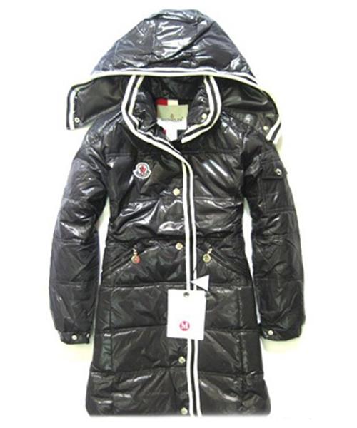 moncler utvalgt down coats kvinner med hood zip svart På Salg Salg 63tg6