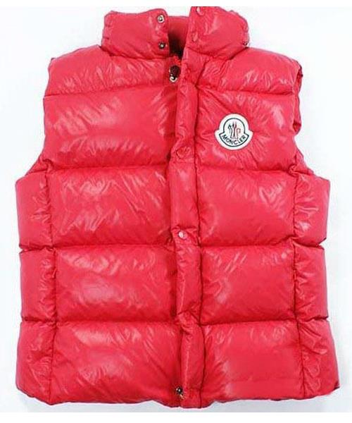 moncler vest for menn collar enkeltspent red Nettsted s54kw