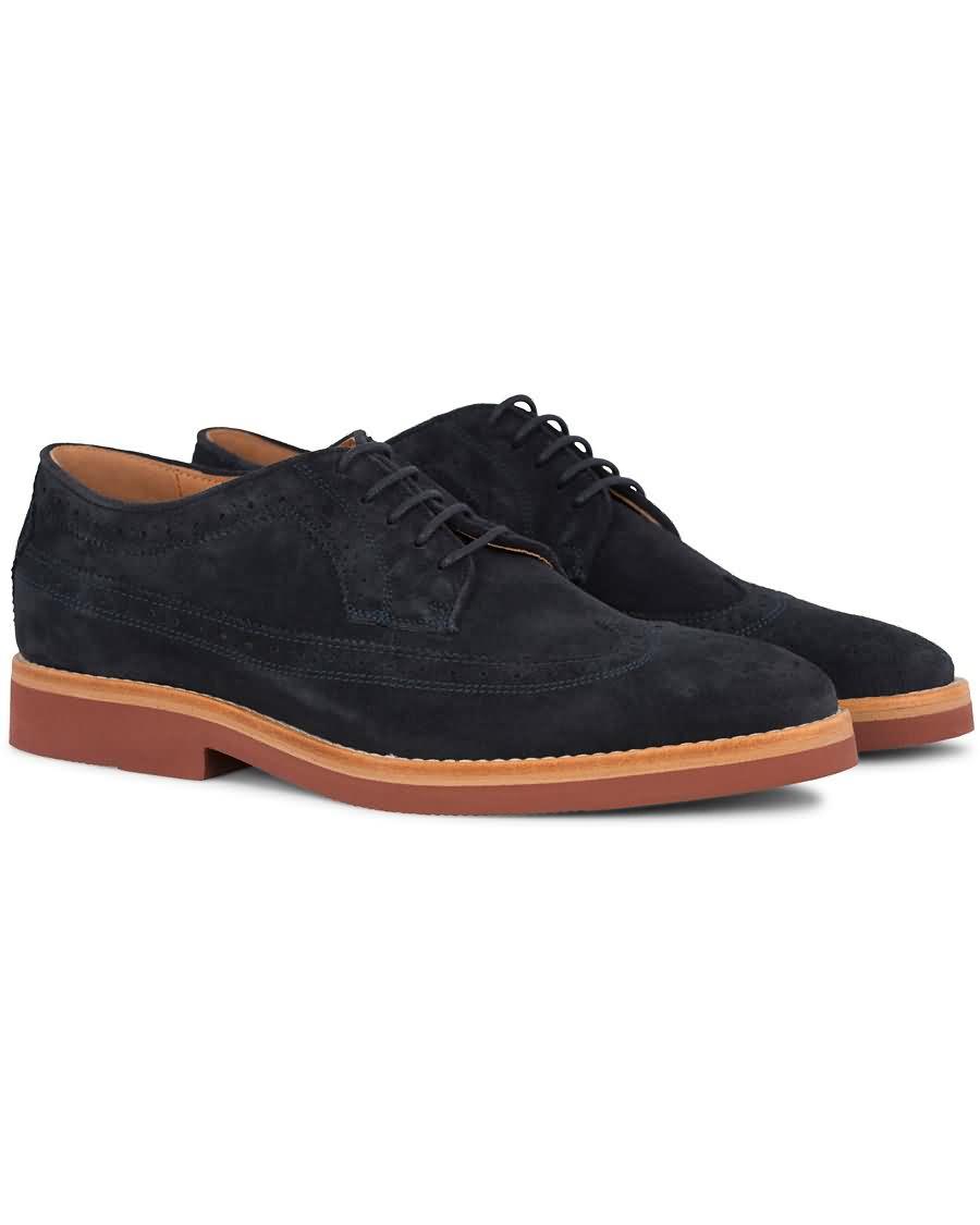 morris brouge navy suede Ny Billig 1flw9