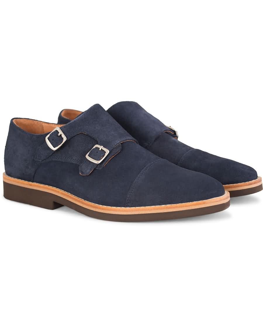 morris double monk suede navy Skobutikkene lhn4u