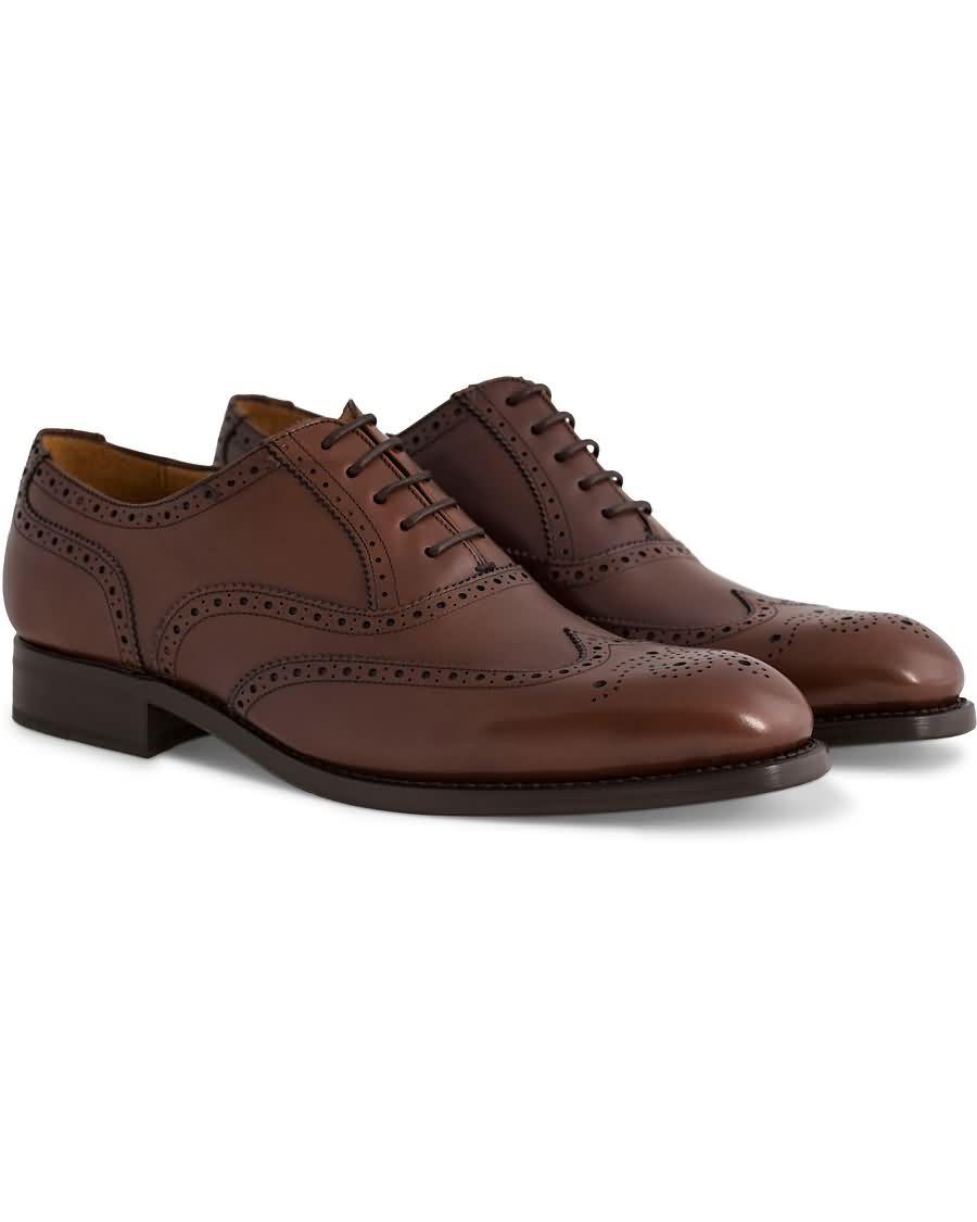 morris heritage enmore brogue leather shoe brown Salg Salg f88a2