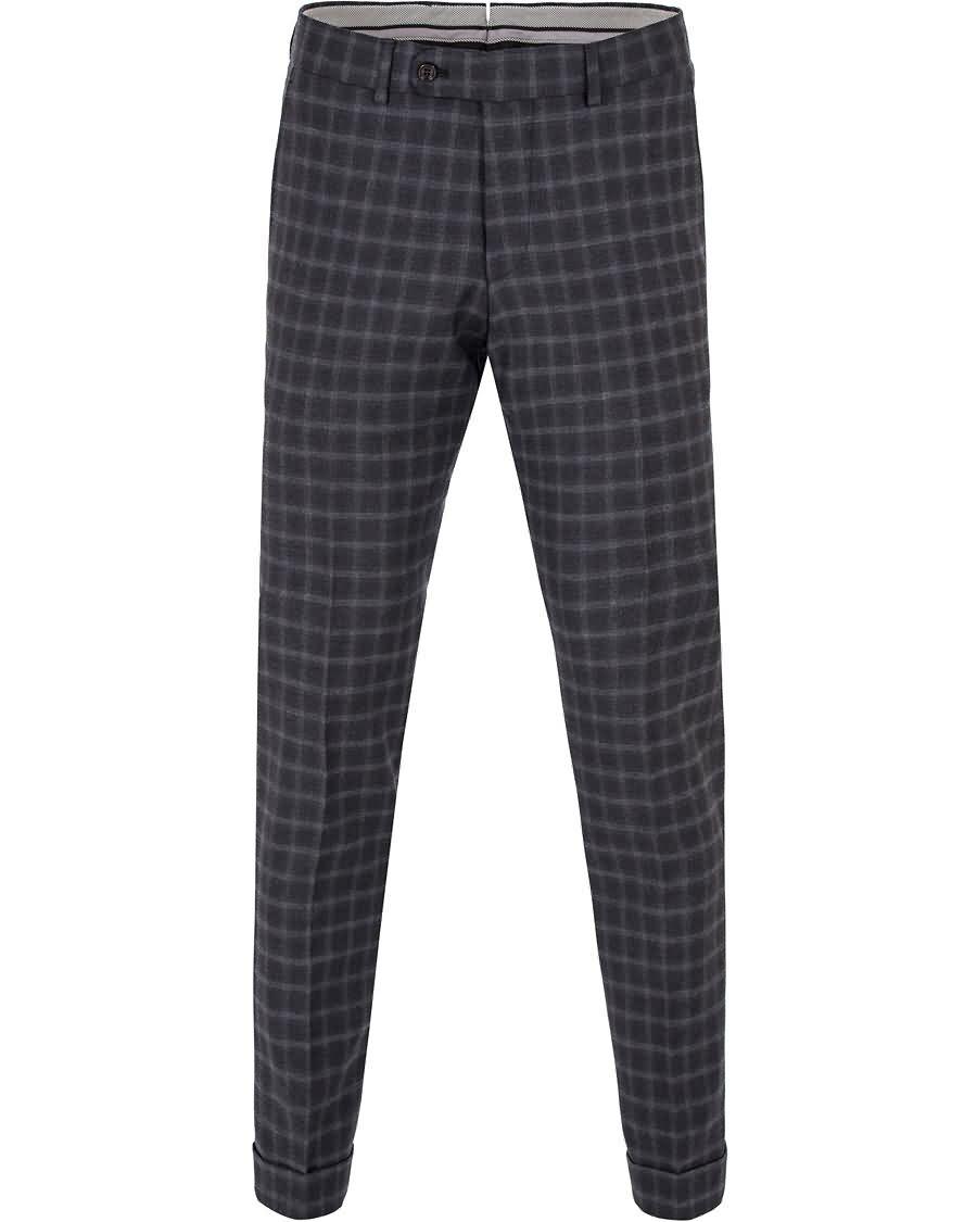 morris heritage fred check trousers grey Handel 32k6h