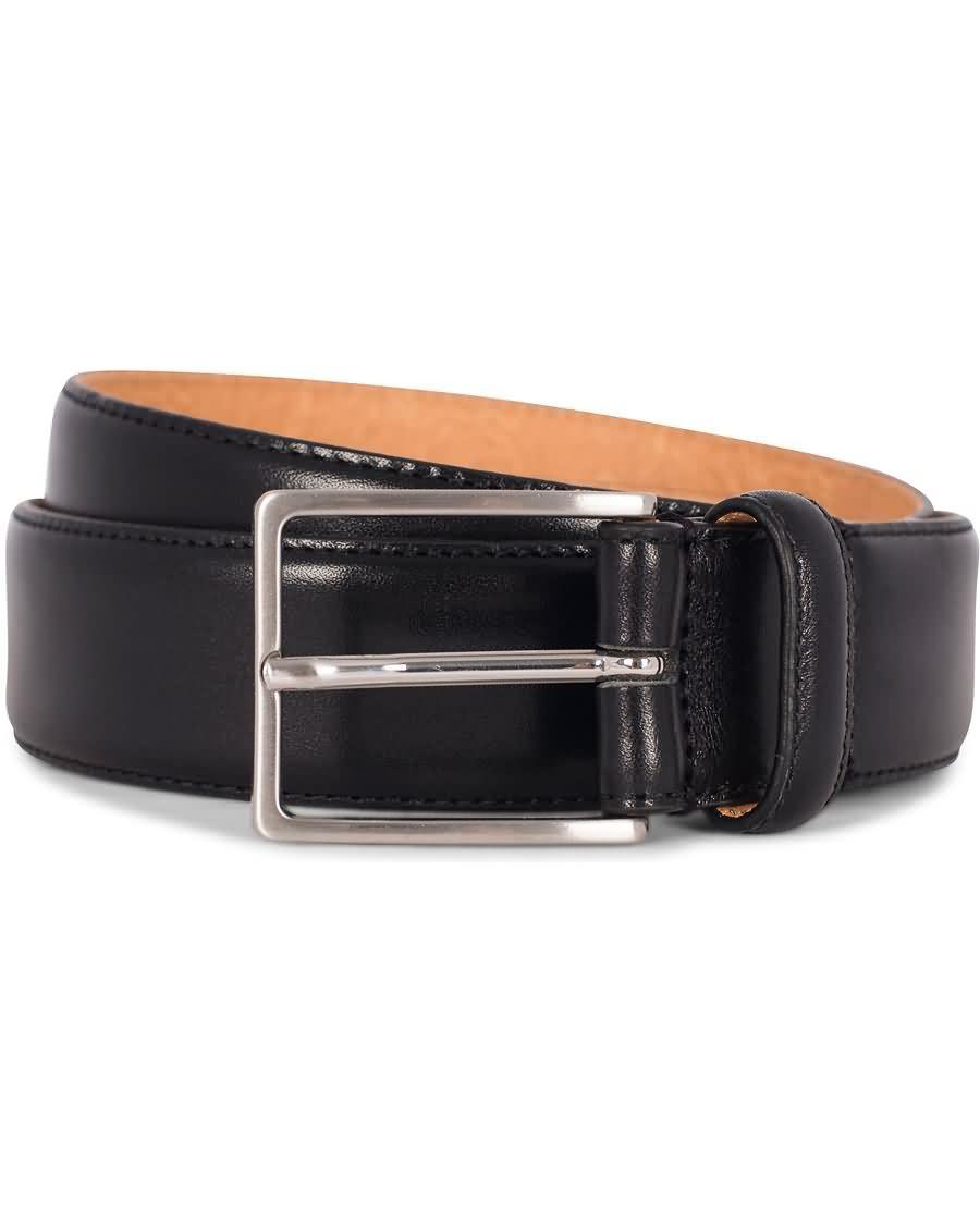 morris heritage leather 3,5 cm belt black qn1fm