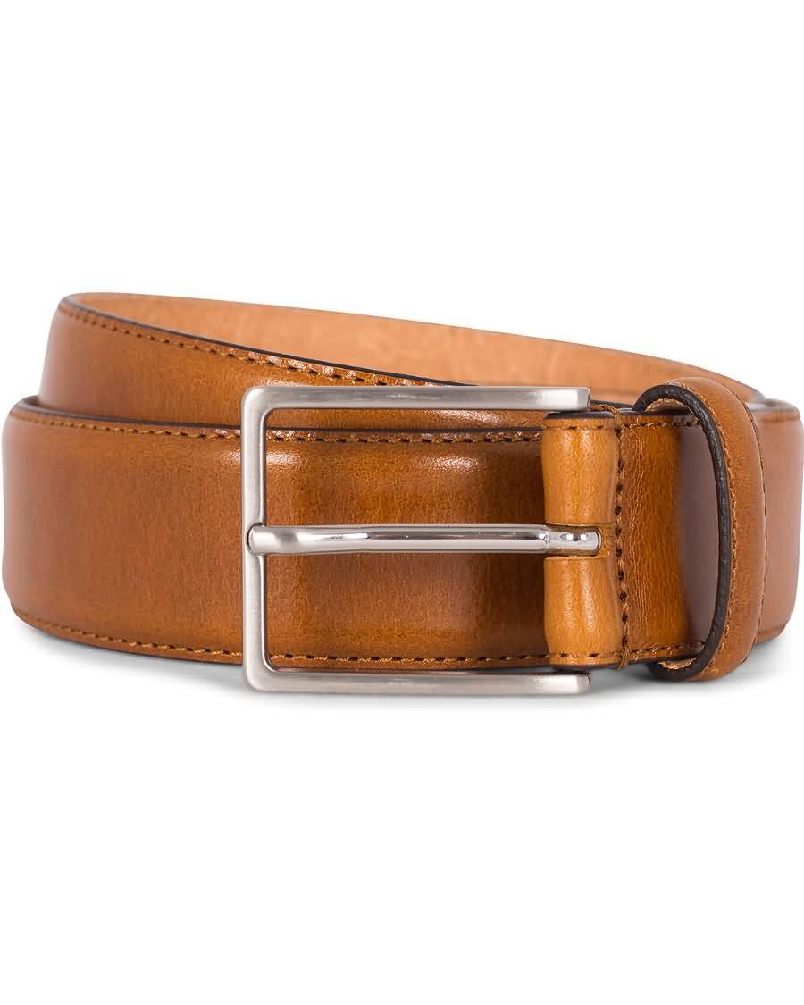 morris heritage leather 3,5 cm belt tan 0a7sl