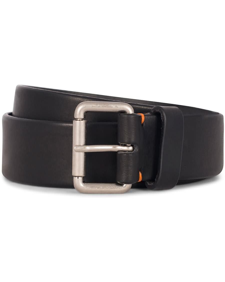 morris leather 3,5 cm jeans belt black 69229