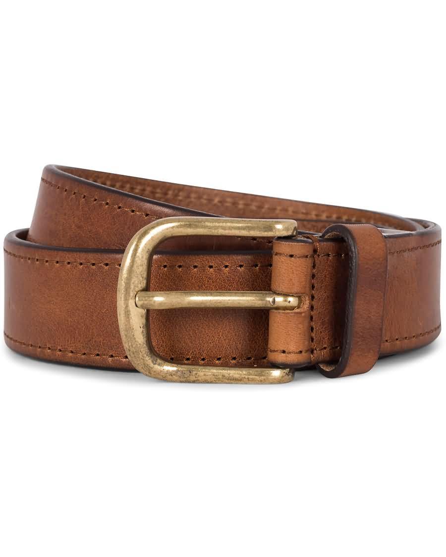 morris leather 3,5 cm jeans belt brown fj6nq