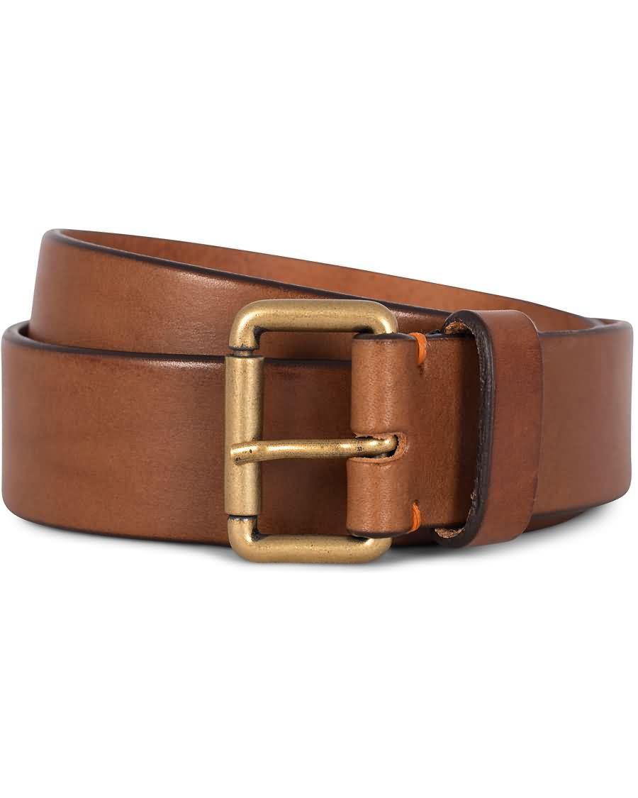 morris leather 3,5 cm jeans belt tan 95qv9