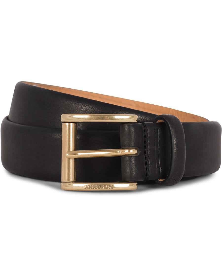 morris leather 3 cm belt black rbls3