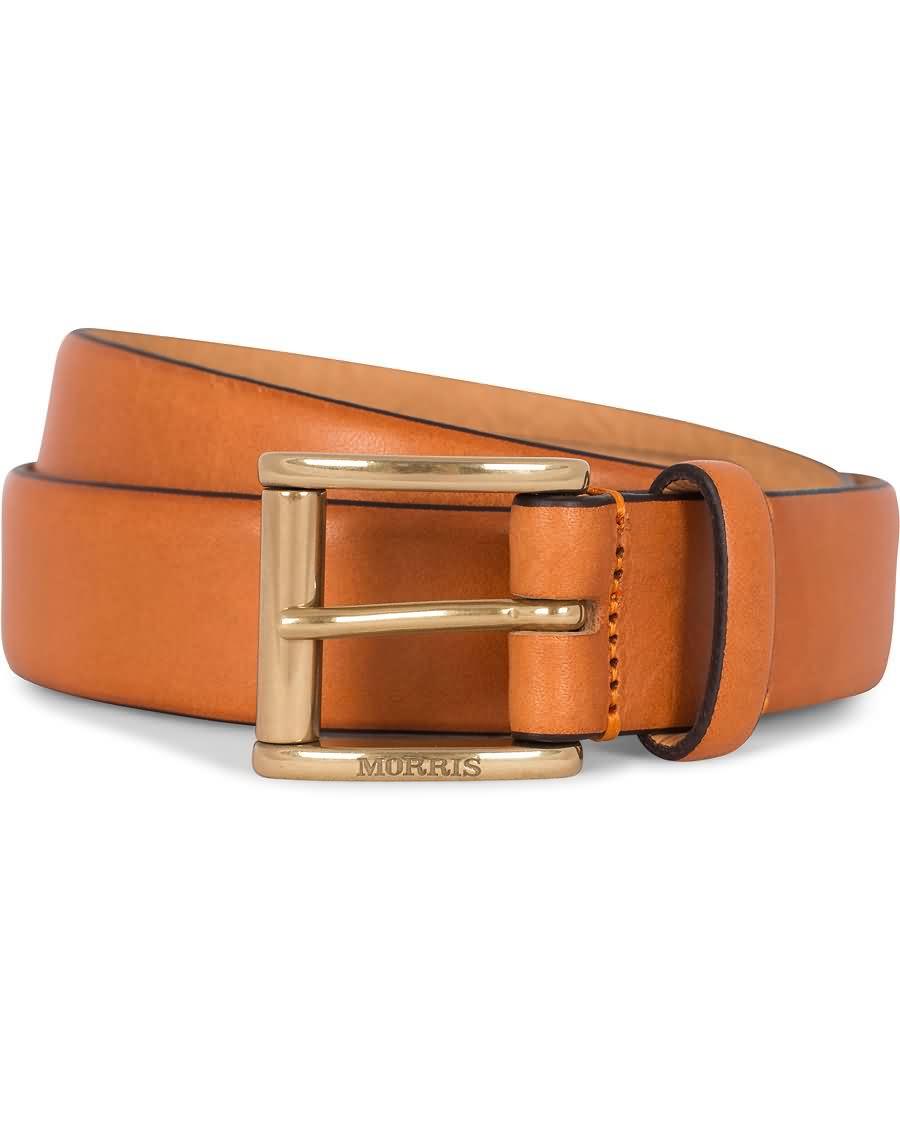 morris leather 3 cm belt orange 584kf