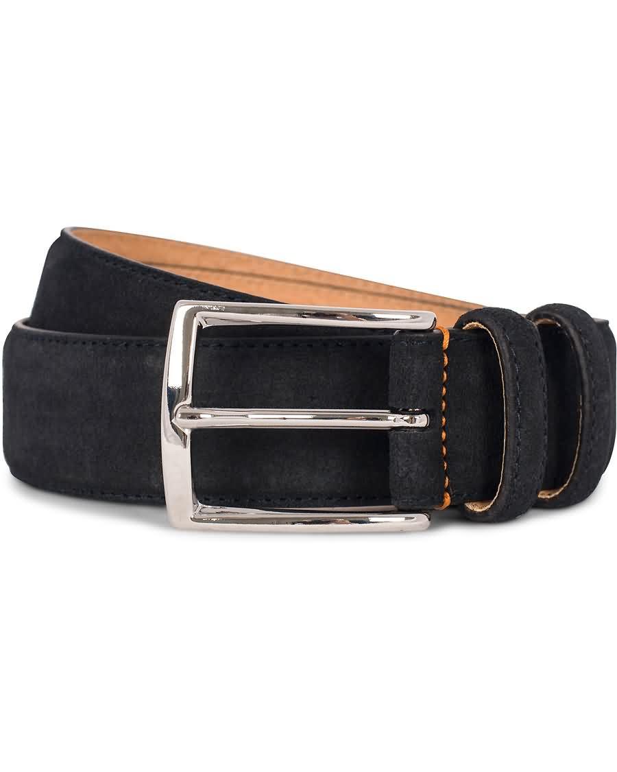 morris suede 3,5 cm belt dark blue 65s6i